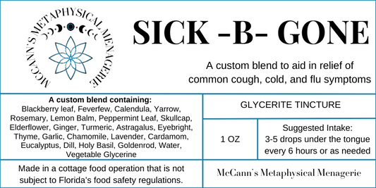 Sick-B-Gone Glycerite Tincture