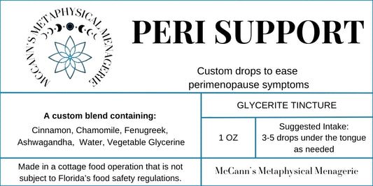 Peri Support Glycerite Tincture