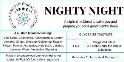 Nighty Night Glycerite Tincture