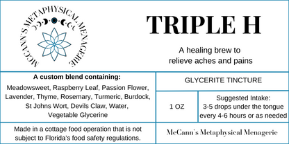 Triple H Glycerite Tincture